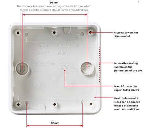 abb electrical junction box|surface mounted sealed junction box.